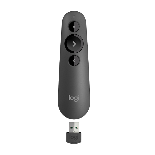 Logitech R500s Laser Pointer Presentation Remote - Graphite