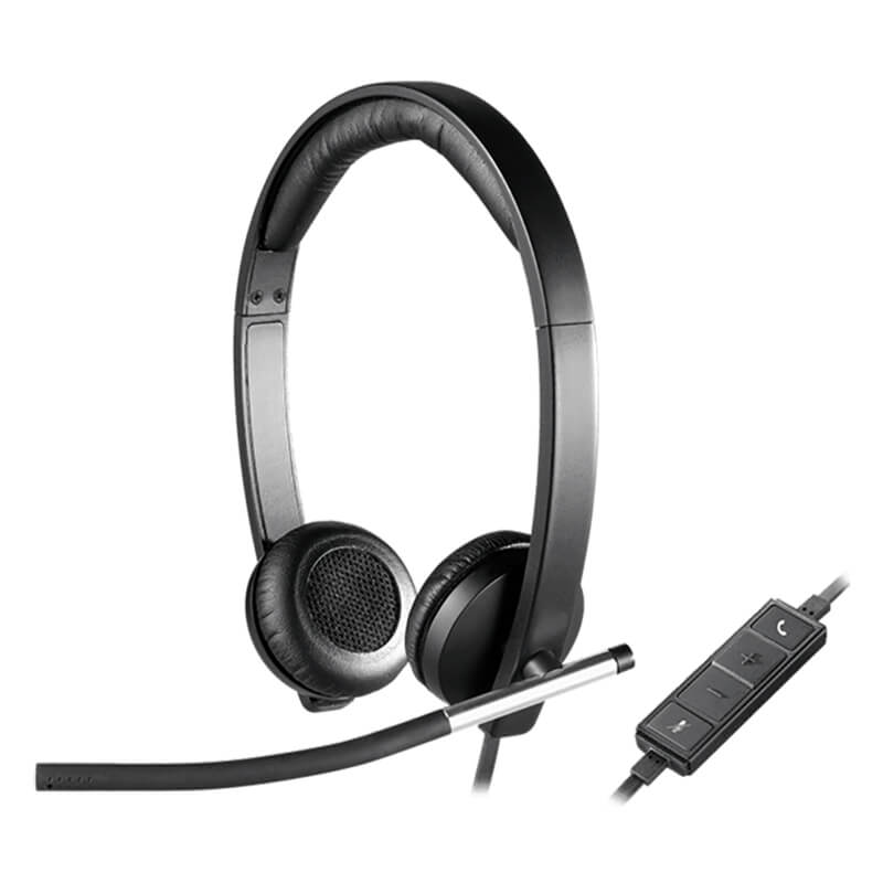 Logitech H650e Business Headset with Noise-Cancelling Mic