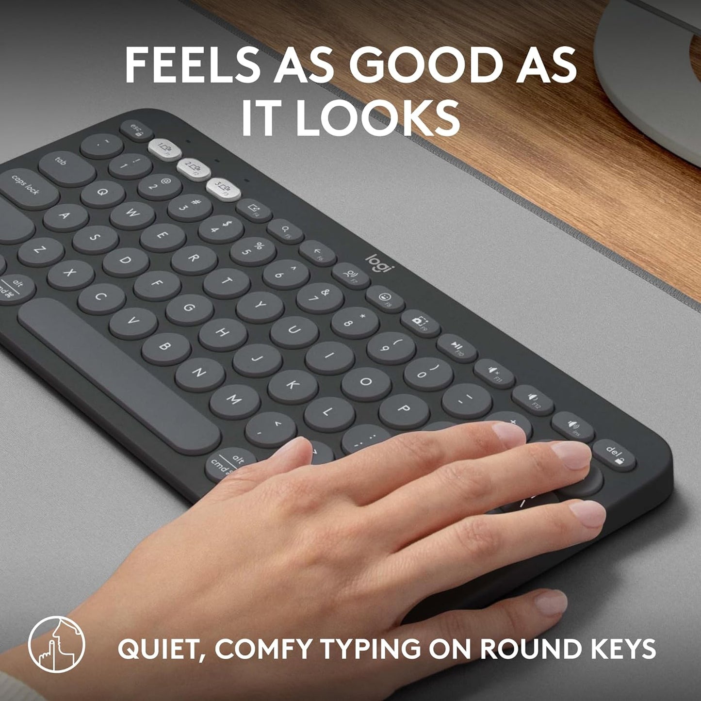 Logitech K380s Pebble Keys 2 Bluetooth Wireless Keyboard