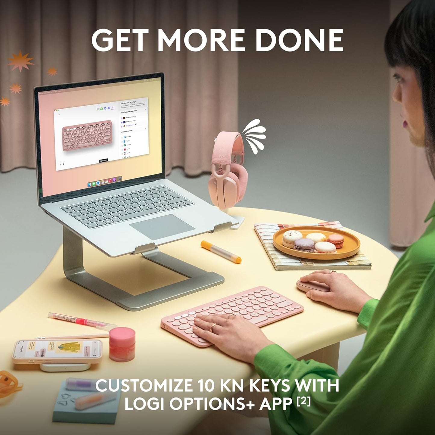 Logitech K380s Pebble Keys 2 Bluetooth Wireless Keyboard